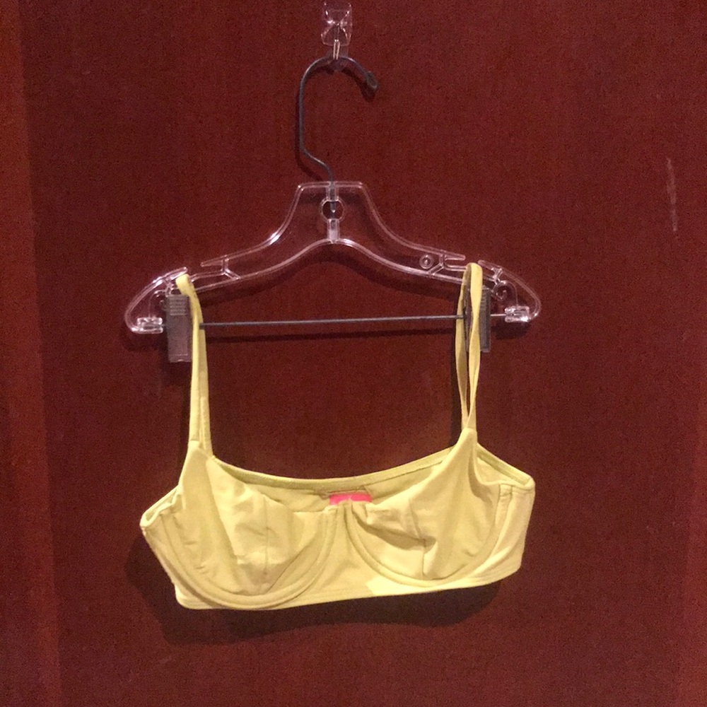 Lolli Swim lime green bikini top